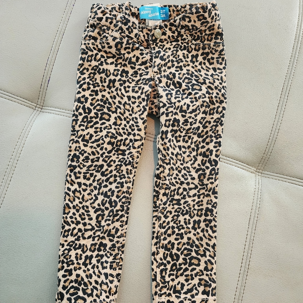 Old Navy Cheeta Print Skinny Jeans 3T